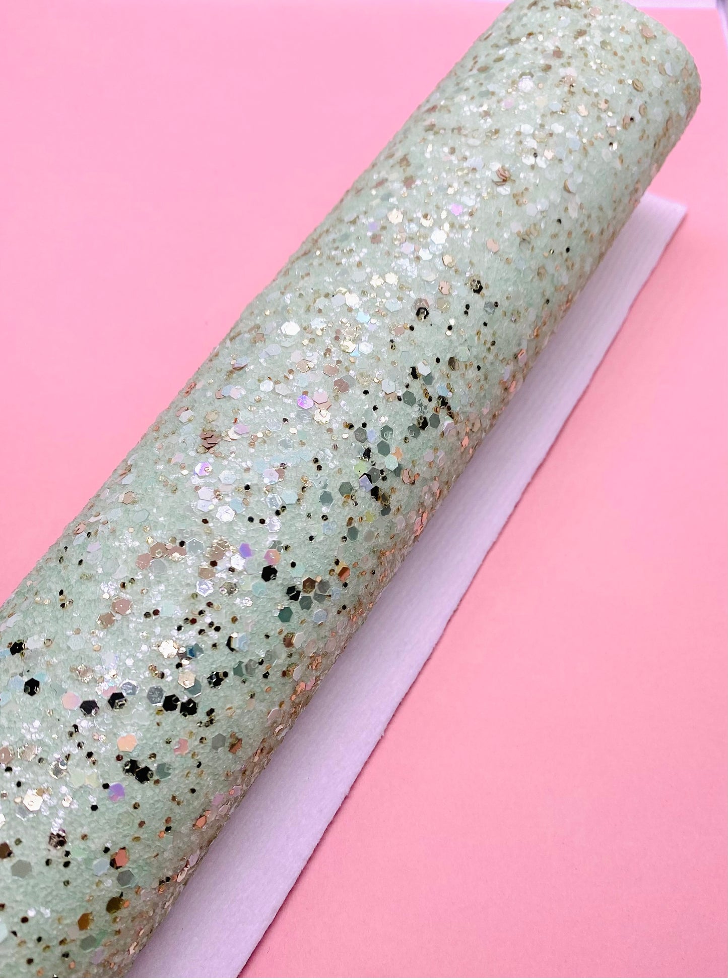 Mint Gold Sparkle Glitter