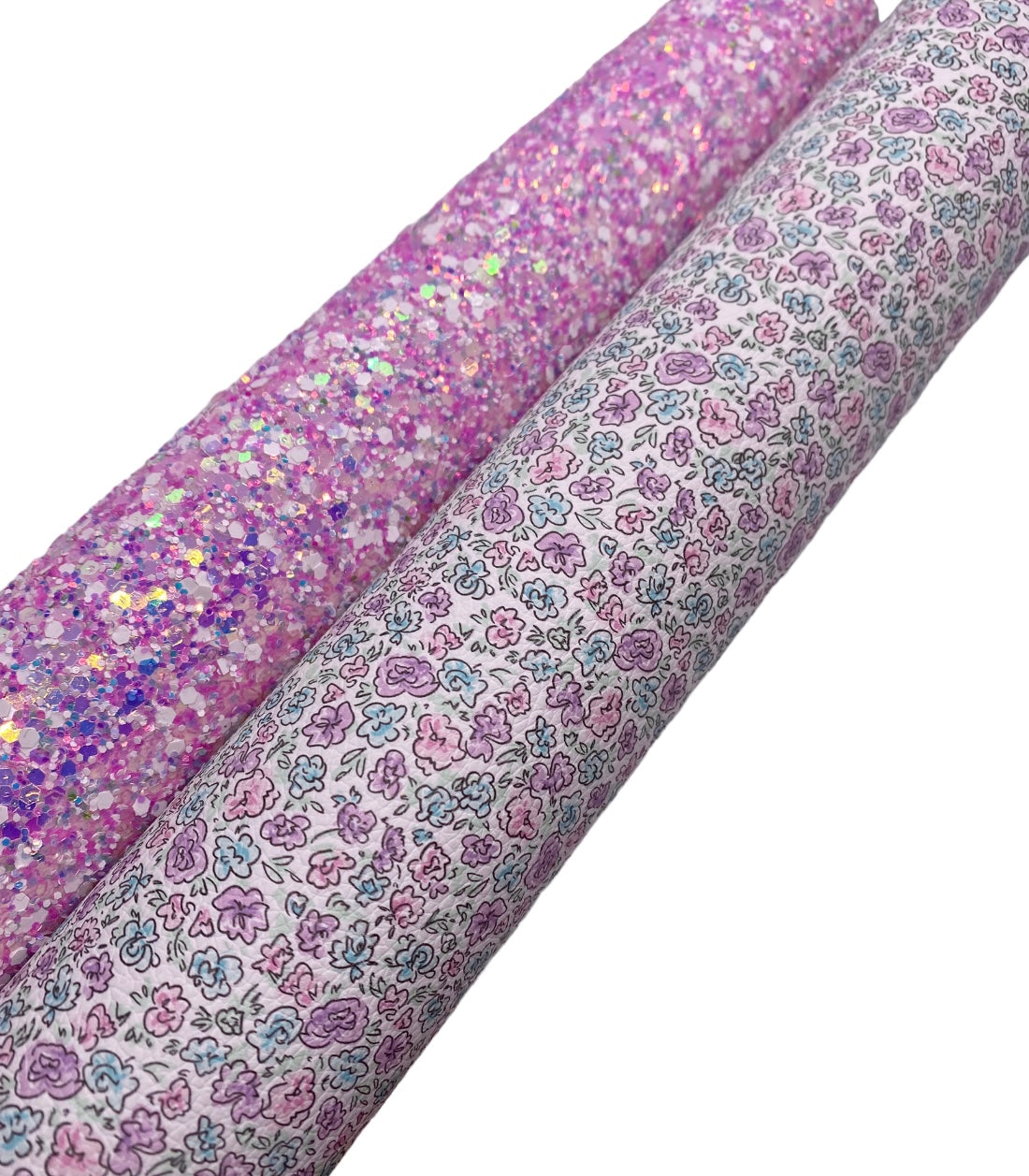 Purple Love Floral Leatherette