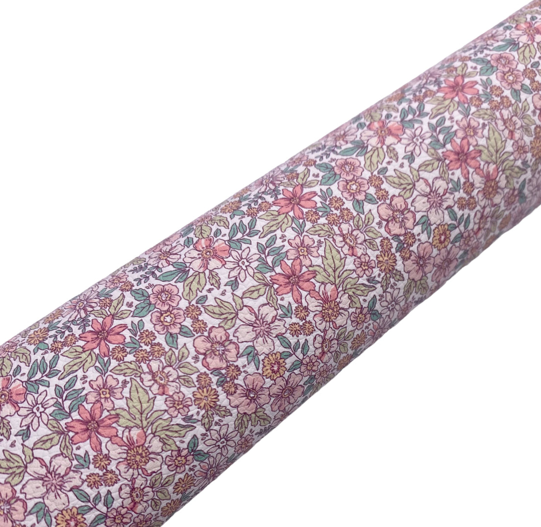 Pretty Floral Leatherette