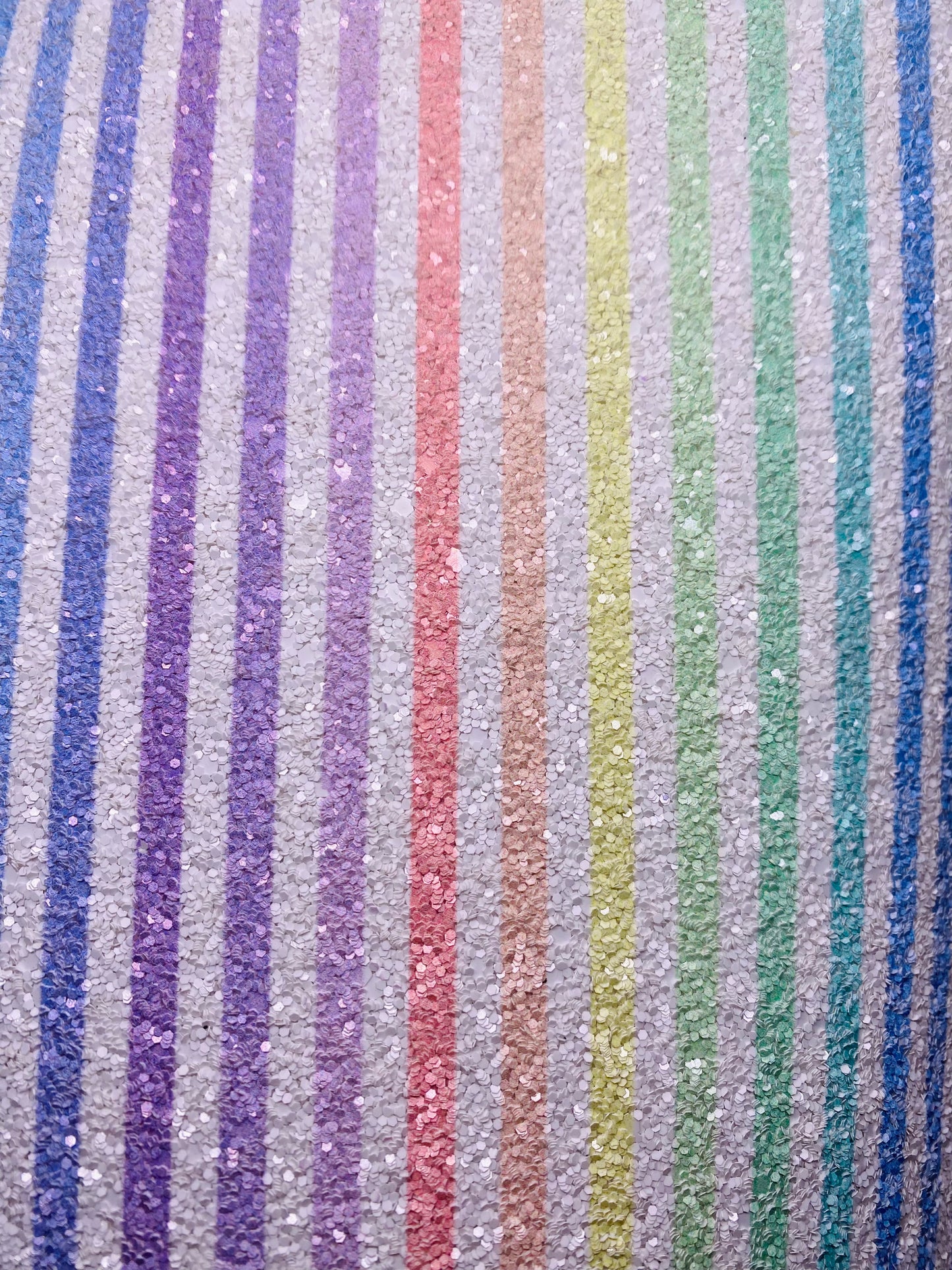 Stripy Pastel Chunky Glitter