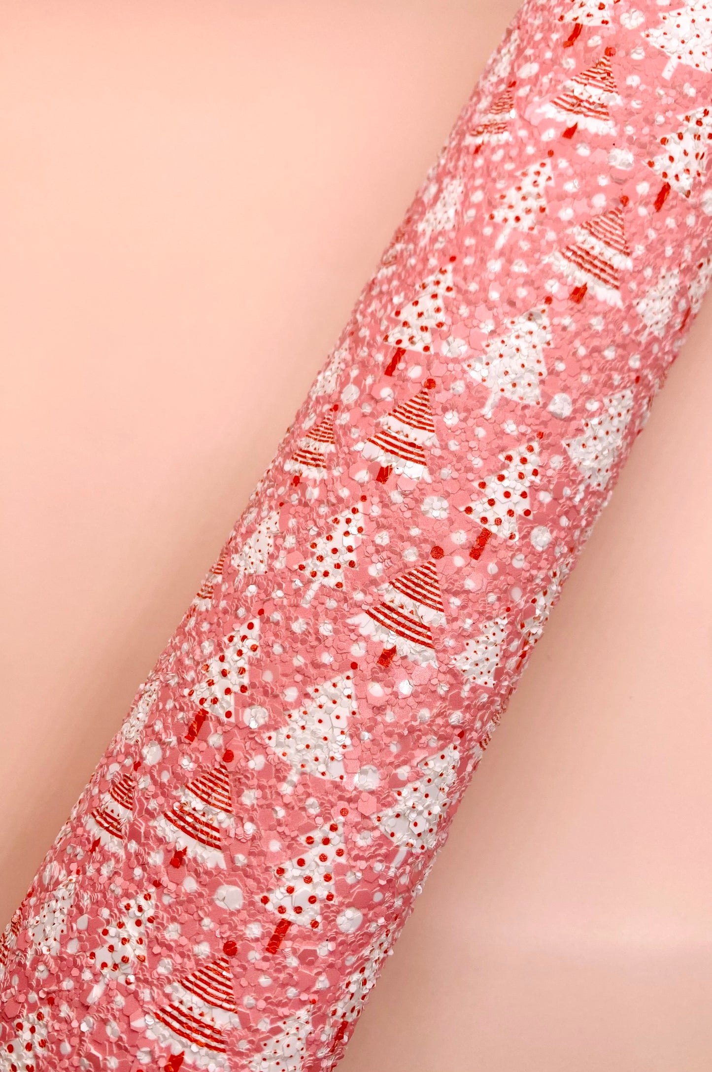 Red Christmas Trees Glitter