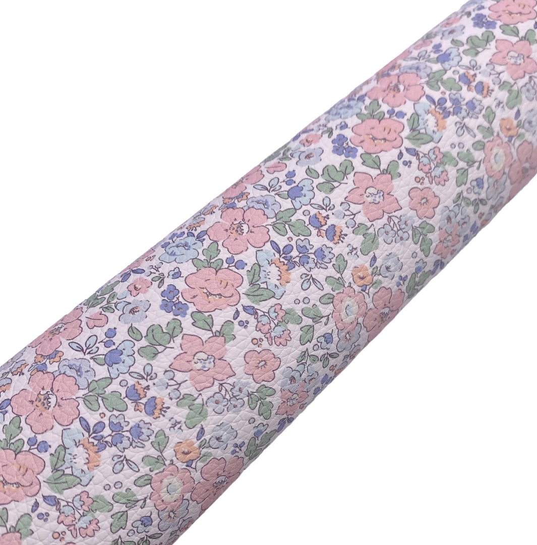 Pastel Pink Ditsy Leatherette