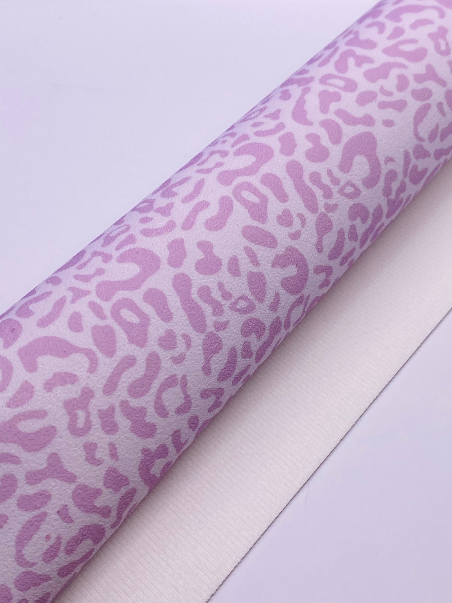 Lilac Leopard Suede