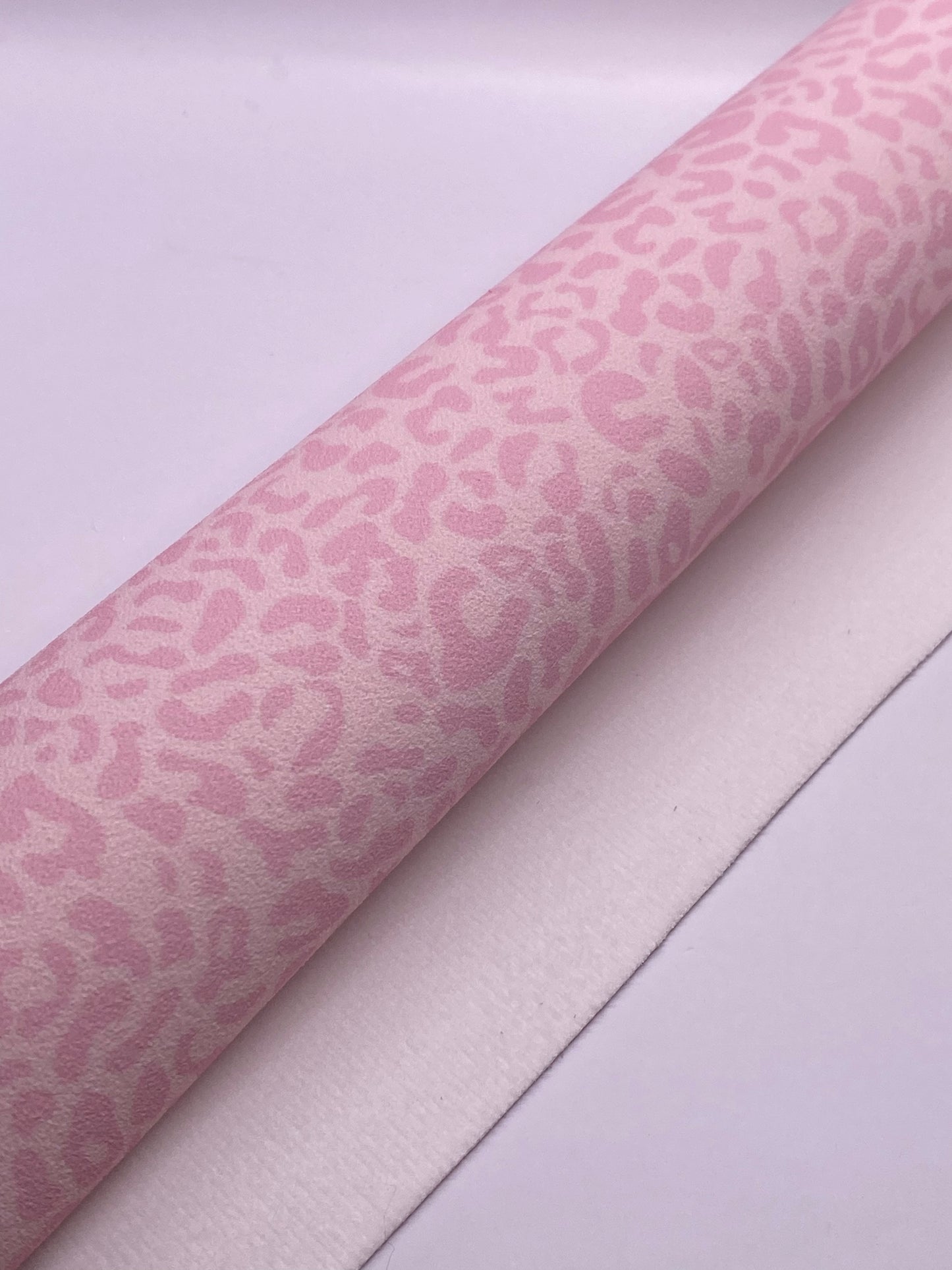 Pink Leopard Suede