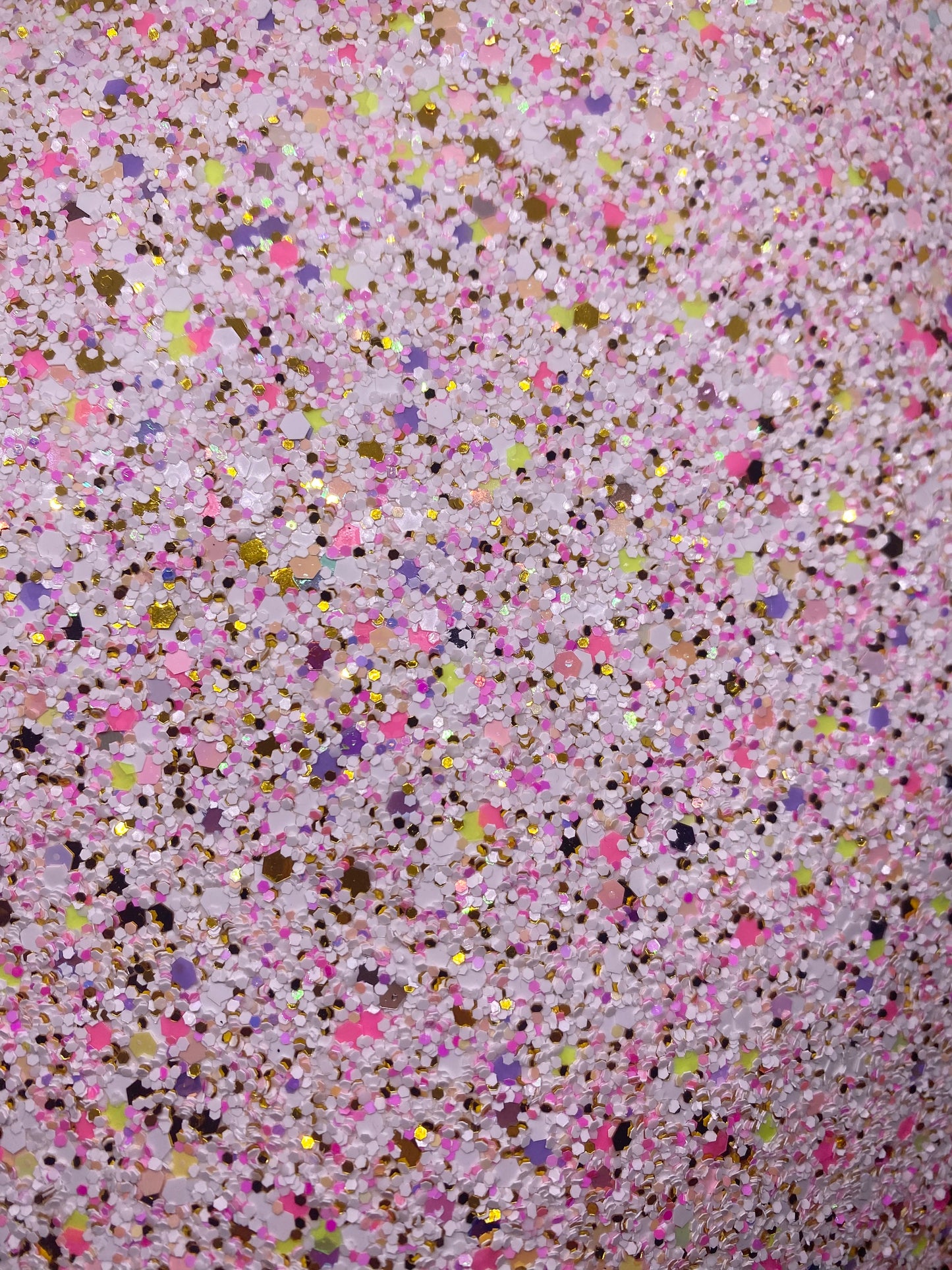 Golden Pink Sprinkles Chunky Glitter