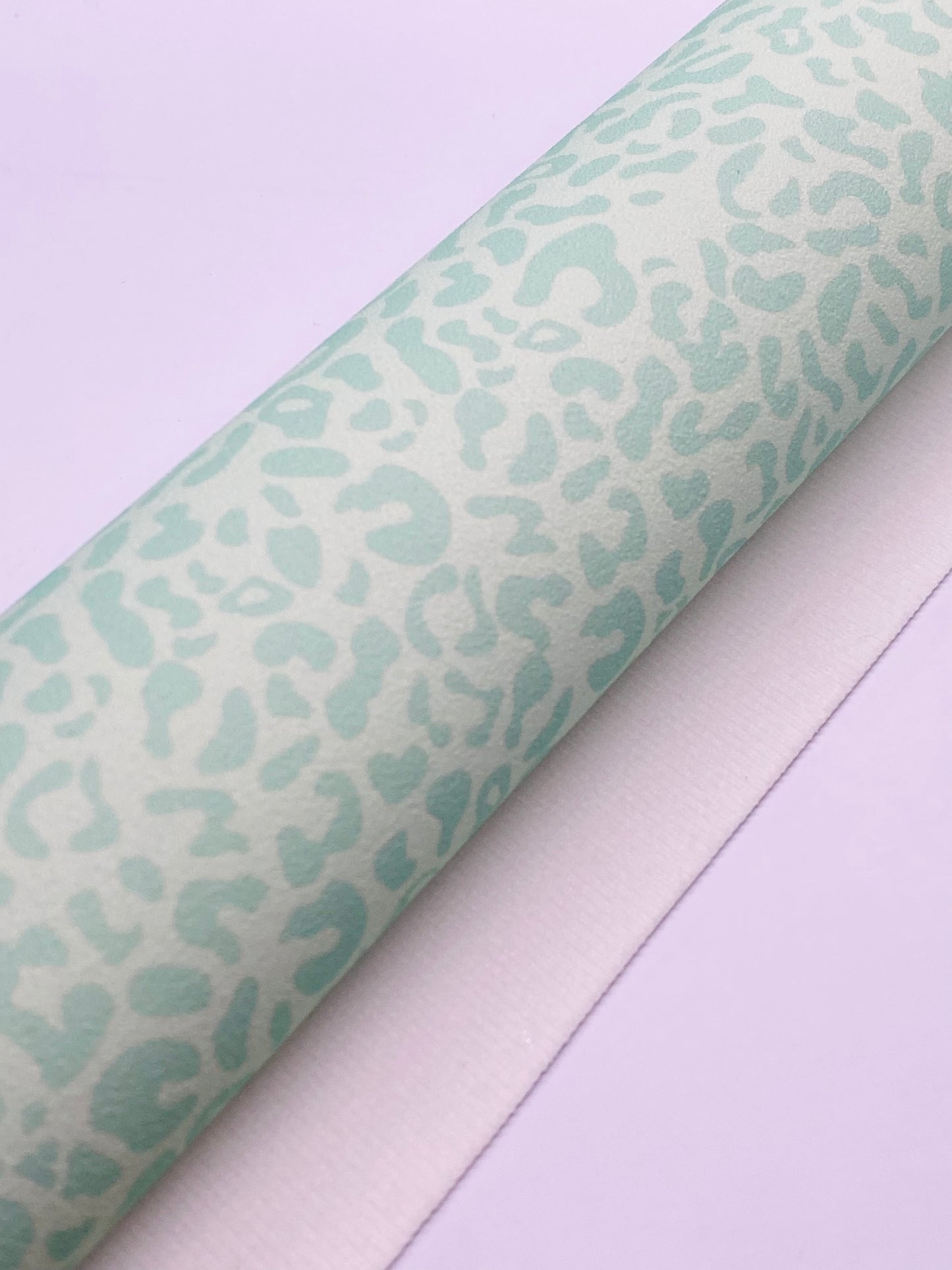 Mint Leopard Suede