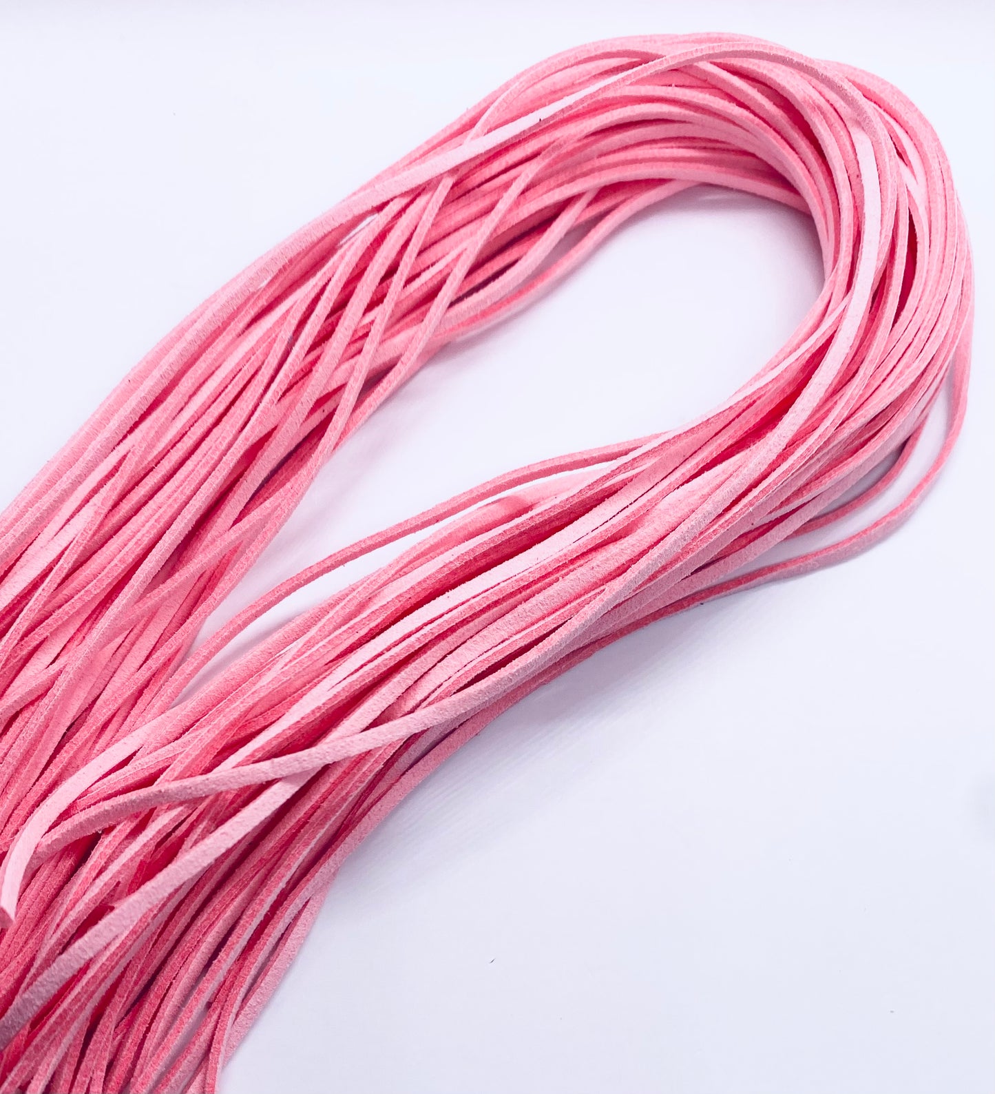 Baby Pink Suede Cord