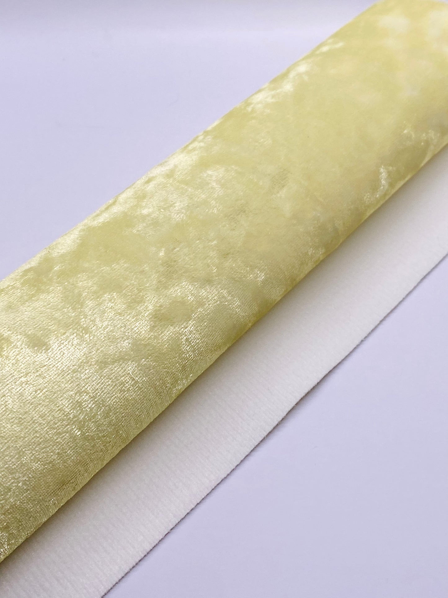 Yellow Crushed Velvet
