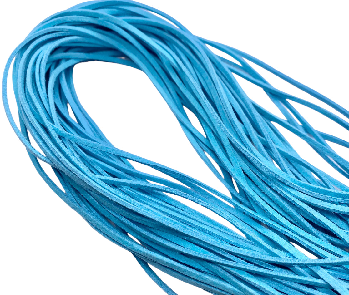 Lake Blue Suede Cord